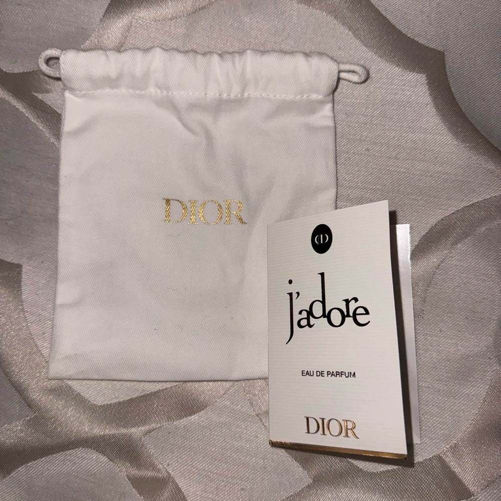 Dior Drawstring Pouch and J’adore Parfum Spray